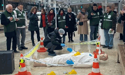 Bilecik'te olay yeri canlandırma etkinliği vatandaşların dikkatini çekti