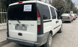 Eskişehir trafiğinde dikkat çeken yazı