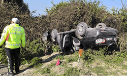 Hatay'da takla atan otomobilde 1 yaralı