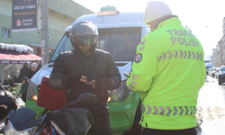 Ordu'da kar yağışı sonrası trafik denetimi