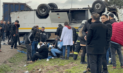 Tekirdağ'da işçi servisi takla attı: Yaralılar var
