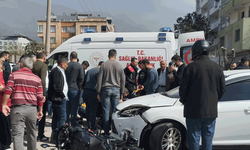 Hatay'da motosiklet sürücüsü otomobille çarpıştı