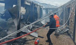 Kahramanmaraş'ta konteynerde korkutan yangın