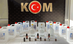 Kütahya'da sahte içki operasyon: 55 litre ele geçirildi