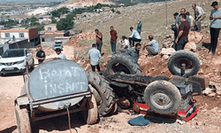 Adıyaman'da traktör devrildi: 1 ağır yaralı