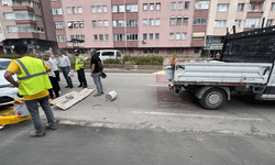Ali Fuat Güven Caddesi’nde yürekleri ağza getiren kaza