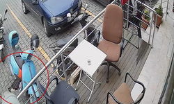 Bartın'da kedi motosikleti devirdi