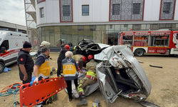 Düzce’de feci kaza 2 yaralı