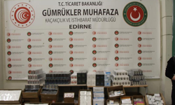 Edirne Kapıkule'de milyonlarca liralık kaçak eşya ele geçirildi