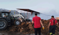 Erzincan'da samanlıkta çıkan yangın büyümeden kontrol altına alındı