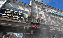 Erzurum'da iş yeri bacasında çıkan yangına paniğe neden oldu