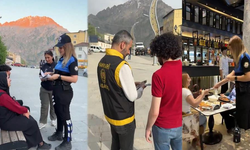 Hakkari polisi ‘SİBERAY’ ve ‘UYUMA’ broşürleri dağıttı