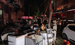 İstanbul'da beyaz eşya deposunda yangın çıktı
