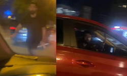 İstanbul'da yol verme tartışması: Önünü kesti, aracını yumrukladı