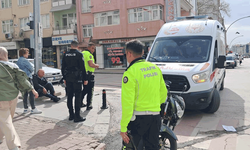 Karaman'da trafik kazası: Ciple motosiklet çarpıştı