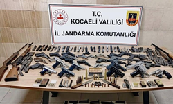 Kocaeli'de 18 ruhsatsız tabanca ve av tüfeği ele geçirildi