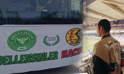 Komşuda Eskişehirspor pankartı açıldı, Necati Önal tribündeydi