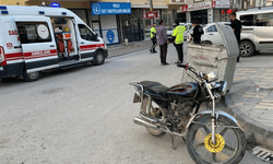 Konya'da otomobille motosiklet sürücüsü çarpıştı