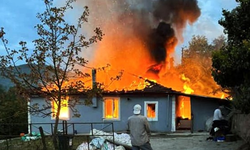 Sakarya’da tek katlı ev alev topuna döndü