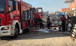 Şanlıurfa'da su tesisat deposunda korkutan yangın