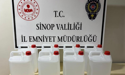 Sinop’ta 40 litre etil alkol ele geçirildi