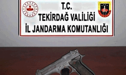Tekirdağ'da ruhsatsız silah ve kurusıkı tabanca ele geçirildi