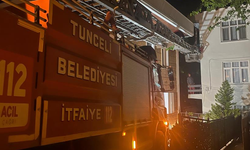 Tunceli’de kimsenin bulunmadığı evde mahsur kalan kediyi itfaiye kurtardı