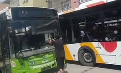 Adana'da ters yöne girdi, kadın otobüs şoförüne zorluk yaşattı