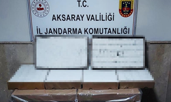 Aksaray’da yolcu otobüsünde 87 bin dolu makaron ele geçirildi