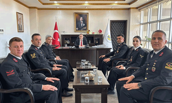 Balıkesir'de jandarmadan kaymakam Memiş'e ziyaret