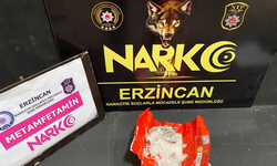Erzincan’da bir miktar metamfetamin ele geçirildi