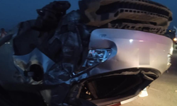 Hatay'da ters dönen otomobilin sürücüsü yaralandı
