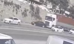 Hatay'da tır sürücüsü otomobili göz göre göre sürükledi
