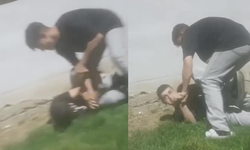 İstanbul'da  çocuk parkında akran zorbalığı kamerada