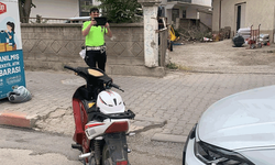 Karaman'da elektrikli bisiklet park halindeki araca çarptı