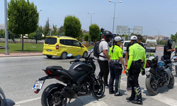 Konya'da trafik ekiplerin bayram mesaisi devam ediyor