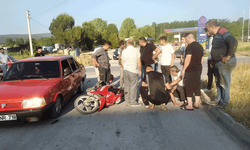 Kütahya'da otomobil ile motosiklet çarpıştı: 1 yaralı