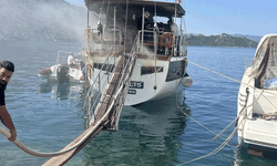 Muğla'da teknede çıkan yangın maddi hasara neden oldu