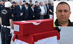 Vefat eden polis memuru gözyaşları içinde memleketi Eskişehir’e uğurlandı