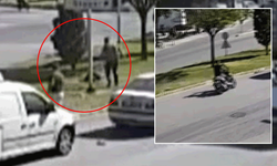 Afyon'da korkutan kaza: Motosiklet peyzaj alanına sürüklendi