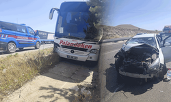 Afyon'da otobüs, tır ve otomobil çarpıştı: Yaralılar var