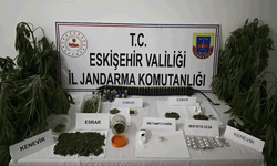 Bahçede kenevir, ikamette uyuşturucu ve silah: Eskişehir’de ele geçirildi