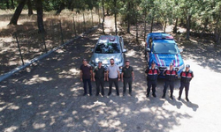 Bursa'da ormanlarda dronlu denetim