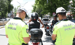 Erzincan'da motosiklet sürücüleri için denetim