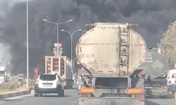Gaziantep Nurdağı'nda nedeni bilinmeyen bir yangın çıktı