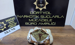Hatay'da otobüsteki yolcunun kullandığı yastıktan 1 kilo 450 gram yasa dışı madde çıktı