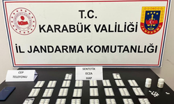 Karabük'te 353 sentetik ecza hap ele geçirildi