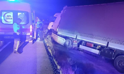 Konya'da tır şarampole düştü: 1 yaralı