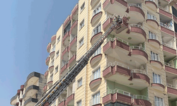 Mardin'de bir apartmanda yangın paniği