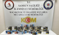 Samsun'dan kaçak makaron ve sigara sarma makinesi ele geçirildi